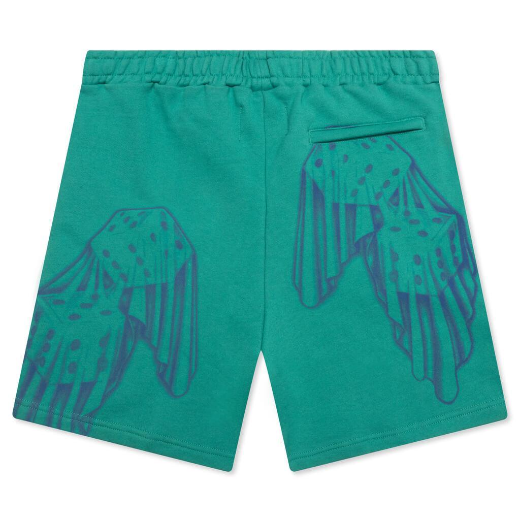 Dice Print Sweat Short - Teal/Purple Male Product Image