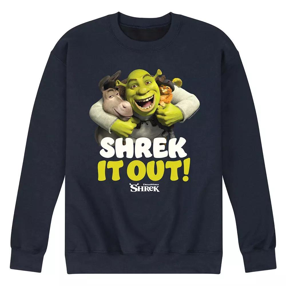 Men's Shrek It Out Sweatshirt, Size: XXL, Blue Product Image