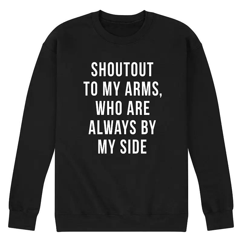 Mens Shoutout To My Arms Sweatshirt Product Image