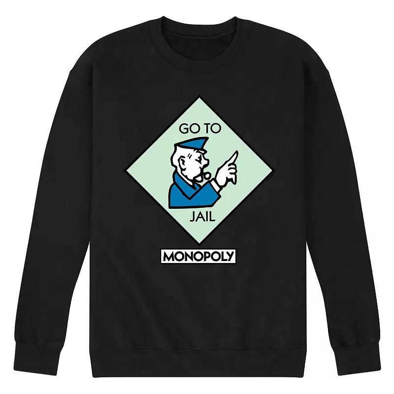 Mens Monopoly Go To Jail Square Fleece Sweatshirt Product Image