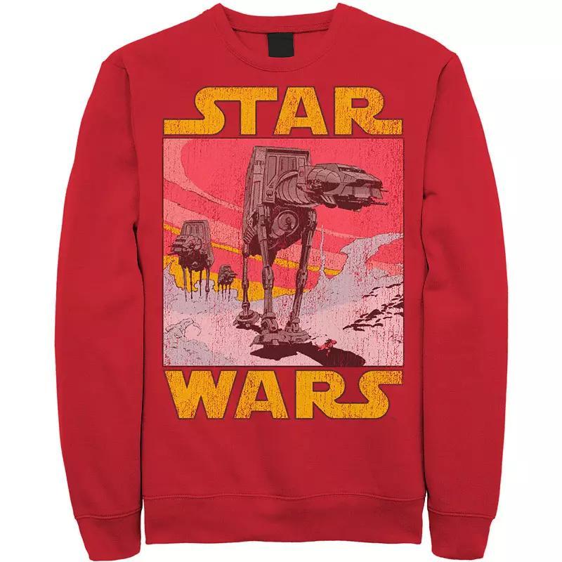 Men's Star Wars At-AT Retro Poster Sweatshirt, Size: Small, Royal Product Image