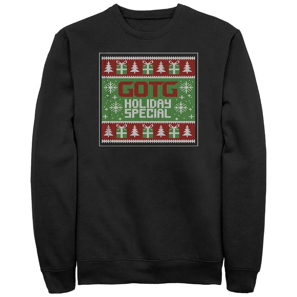 Men's Guardians Of The Galaxy Holiday Special Ugly Sweater Design Graphic Fleece,  Product Image