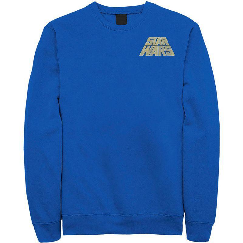 Men's Star Wars Distressed Slant Logo Z2 Sweatshirt, Size: Large, Kelly Product Image