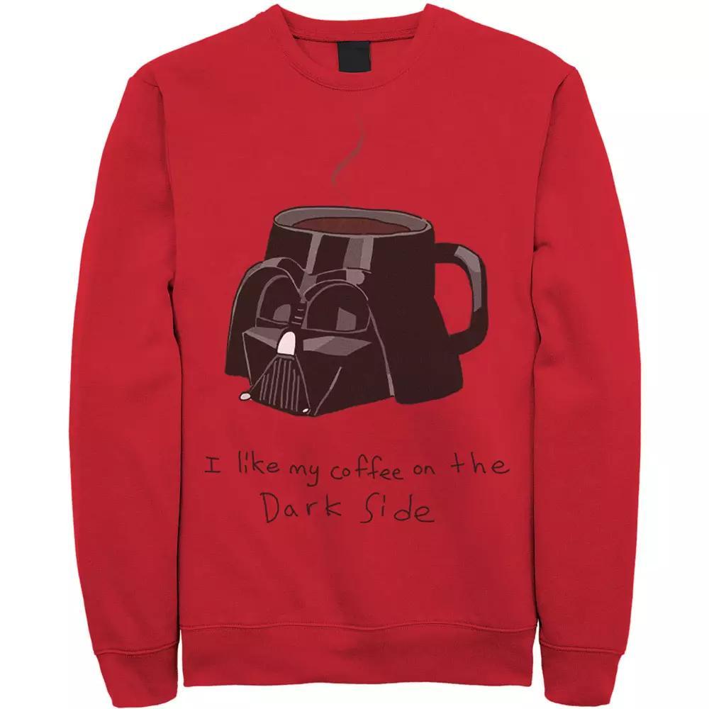 Men's Star Wars Darth Vader Mug I Like My Coffee On The Dark Side Sweatshirt,  Product Image