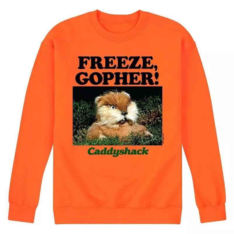 Mens Caddy Shack Freeze Gopher Fleece Sweatshirt Grey Gray Product Image