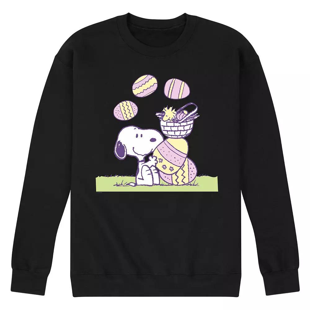 Men's Peanuts Easter Comic Fleece Sweatshirt,  Product Image