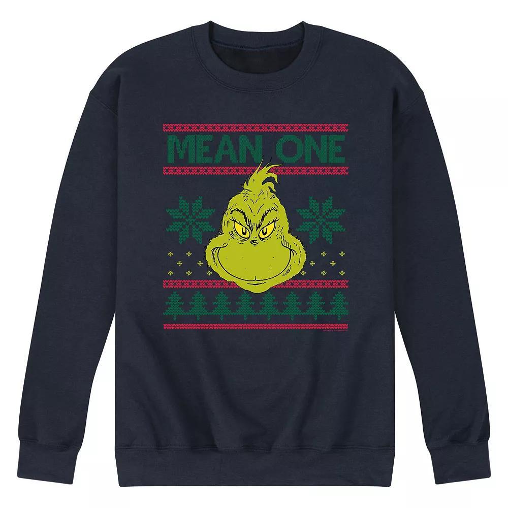 Men's Dr. Suess The Grinch Mean One Sweatshirt,  Product Image