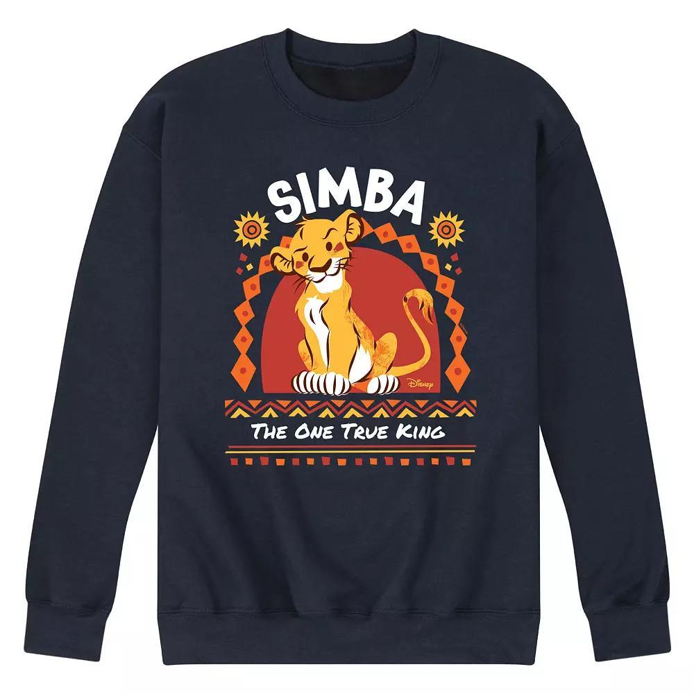 Disney's The Lion King Simba Men's One True King Fleece Sweatshirt,  Product Image