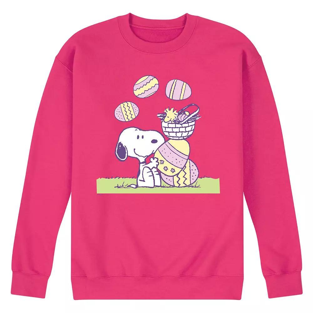 Men's Peanuts Easter Comic Fleece Sweatshirt,  Product Image