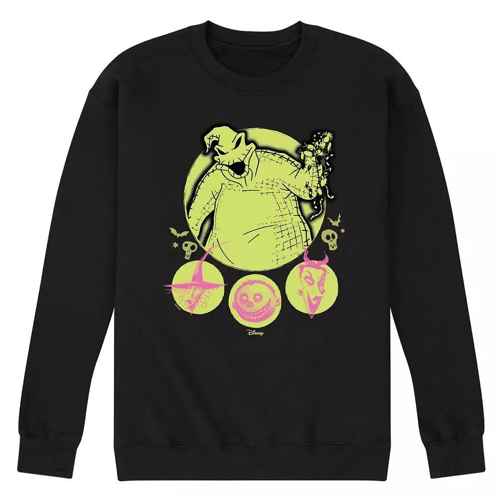 Disney's The Nightmare Before Christmas Men's Oogie Boogie Fleece Sweatshirt, Size: Small, Black Product Image