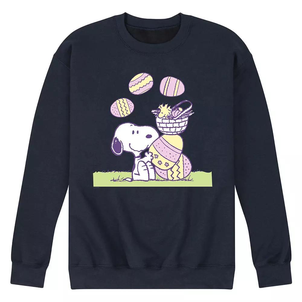 Men's Peanuts Easter Comic Fleece Sweatshirt,  Product Image