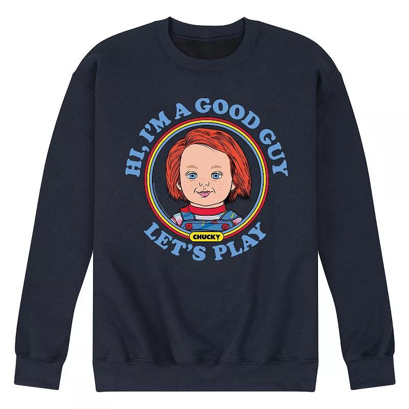 Men's Chucky Let's Play Fleece Sweatshirt, Size: XL, Blue Product Image