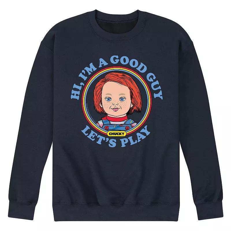 Men's Chucky Let's Play Fleece Sweatshirt, Size: XL, Blue Product Image