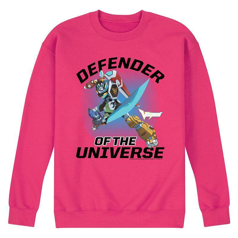 Men's Voltron Defenders Of The Universe Fleece Sweatshirt, Size: Large, Athletic Grey Product Image