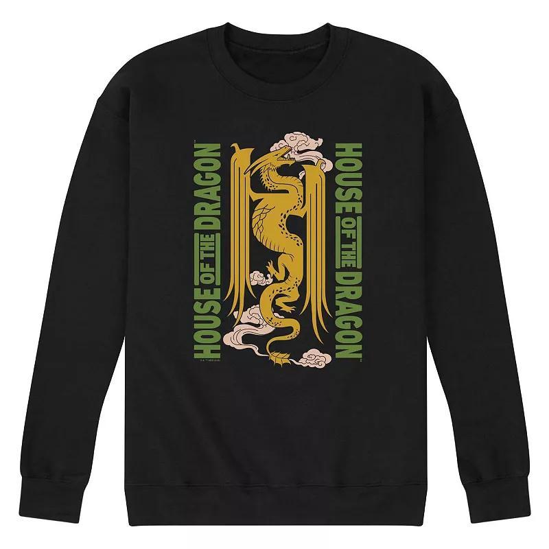 Men's House Of The Dragon Fleece Sweatshirt, Size: Medium, Black Product Image