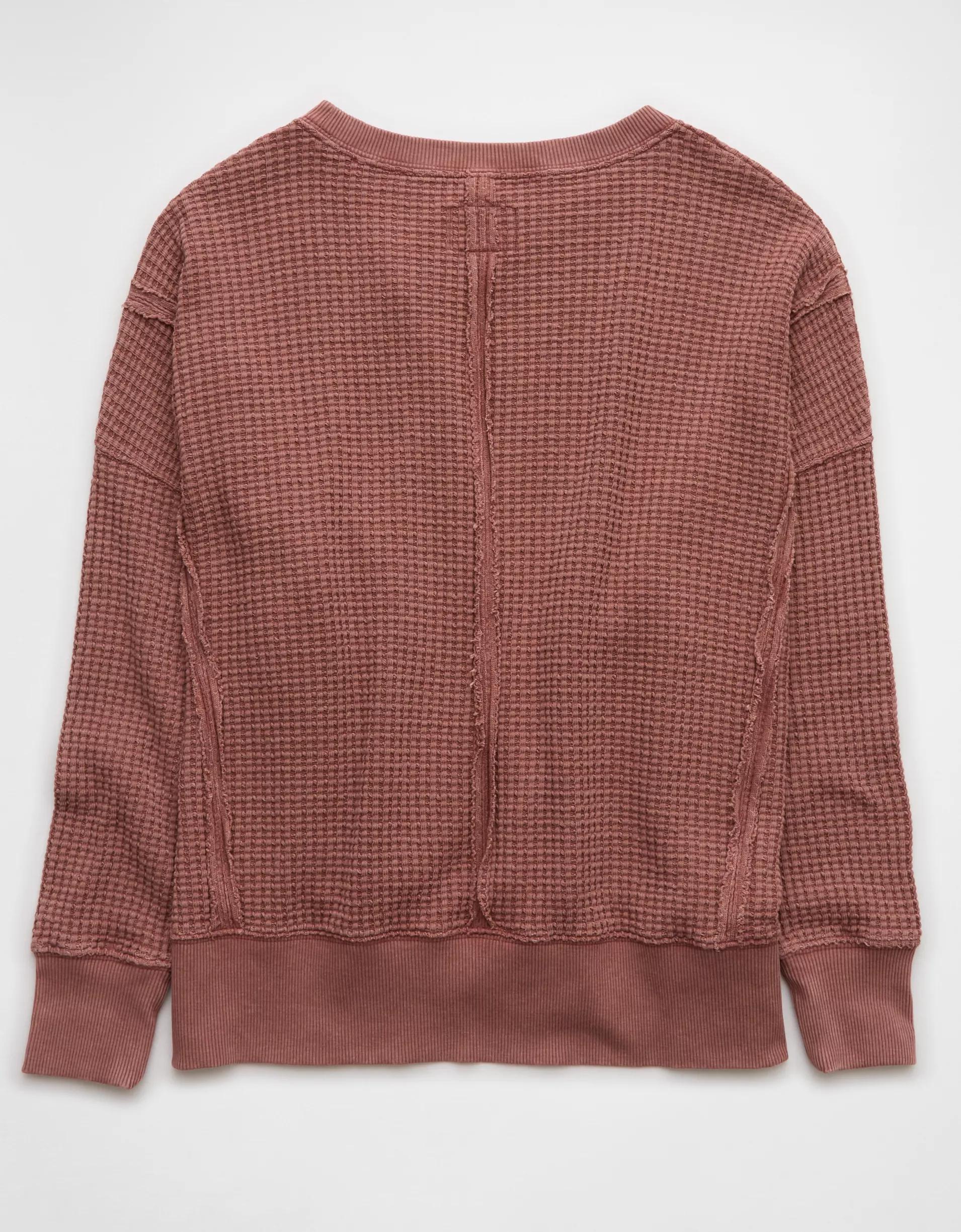 AE Big Hug Waffle Sweatshirt Product Image