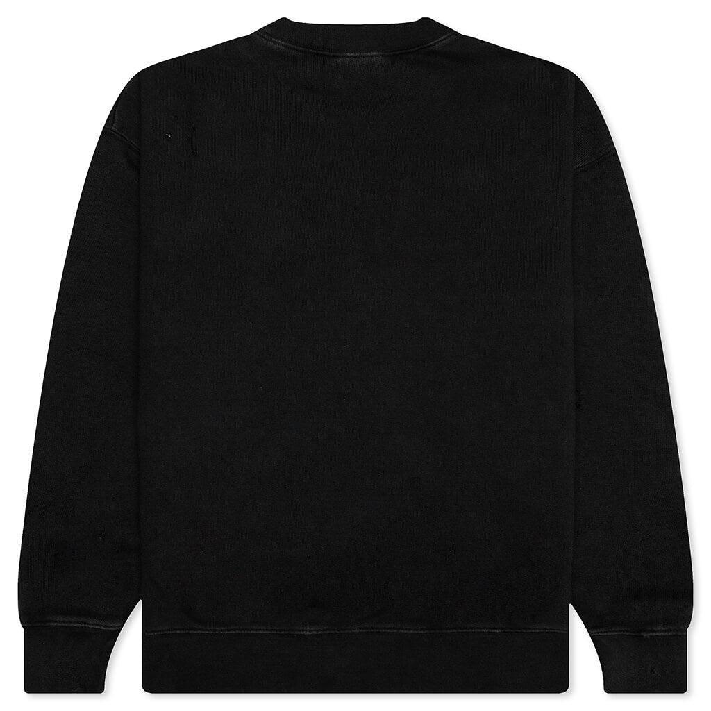 GD Burning Logo Crewneck - Black/White Male Product Image