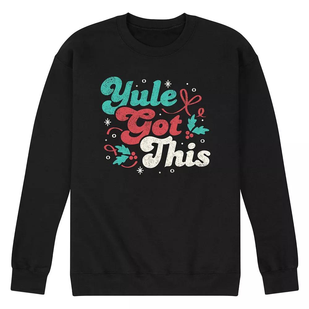 Men's Yule Got This Fleece Sweatshirt, Size: Small, Black Product Image