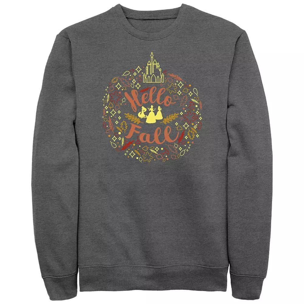 Disney Princess Hello Fall Men's Graphic Fleece, Size: XL, Grey Heather Product Image