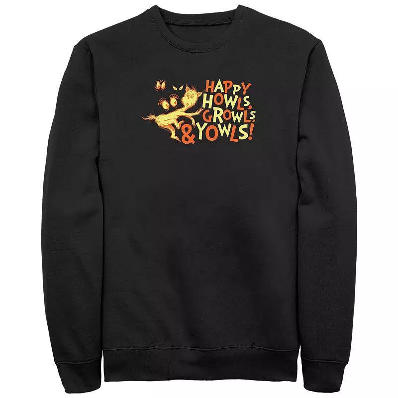 Men's Dr. Seuss Happy Howls Growls And Youwls Graphic Fleece,  Product Image
