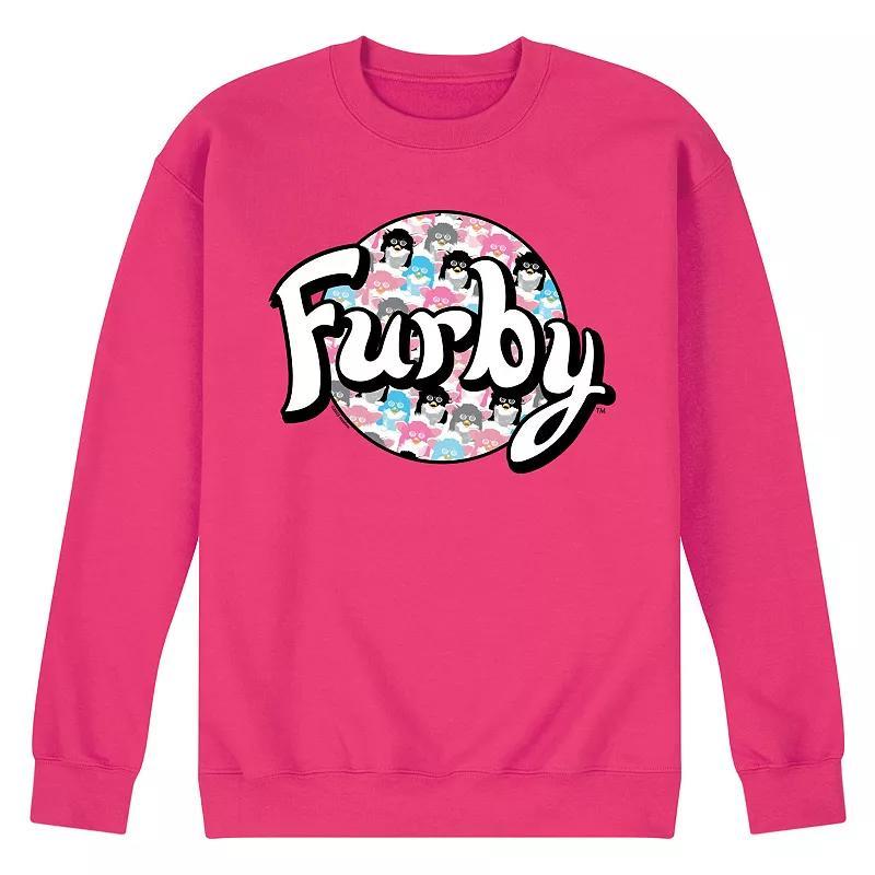 Mens Furby Logo Fleece Sweatshirt Pink Product Image