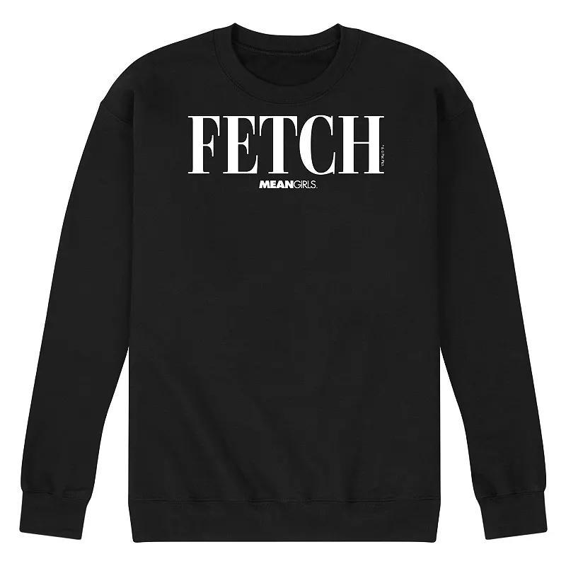 Men's Mean Girls Fetch Fleece Sweatshirt, Size: XXL, Pink Product Image