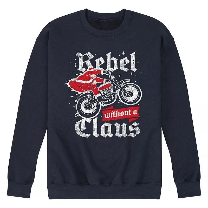 Men's Rebel Without Claus Sweatshirt, Size: Large, Blue Product Image