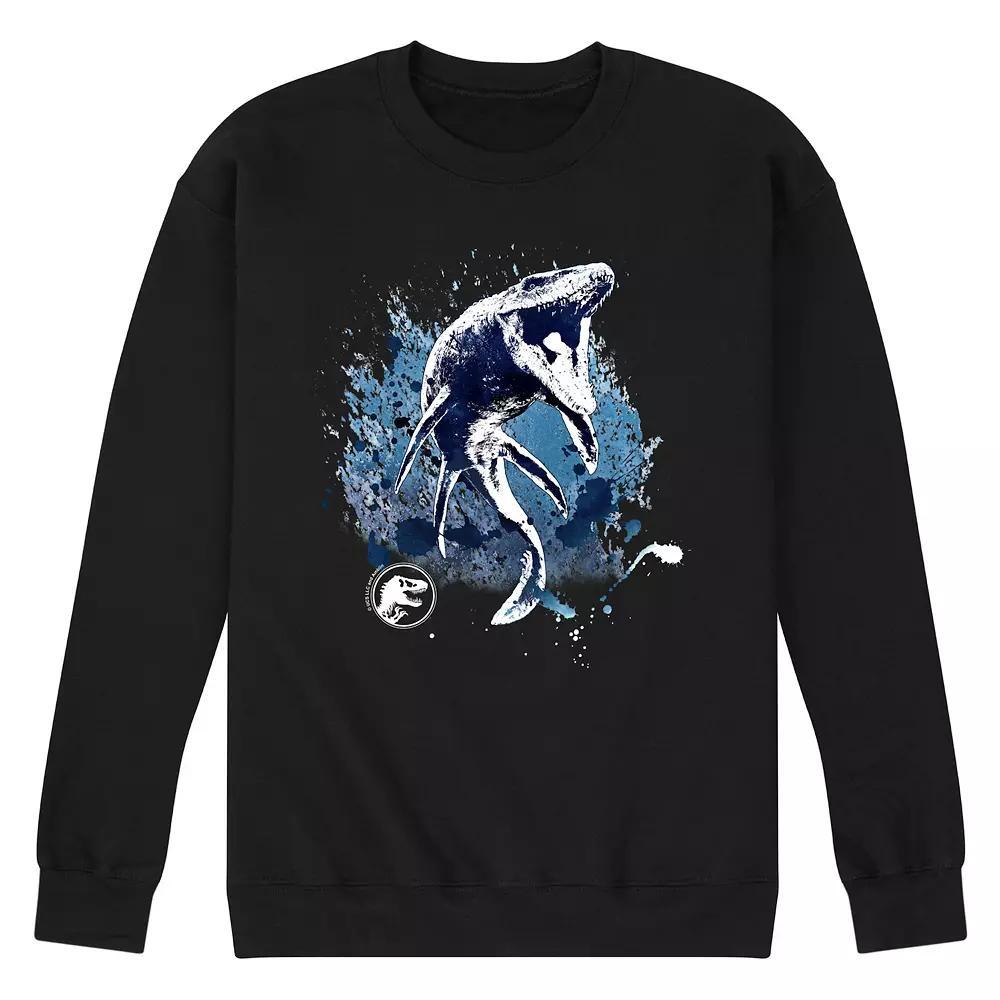 Men's Jurassic World Mosasurus Long Sleeve, Size: Large, Black Product Image