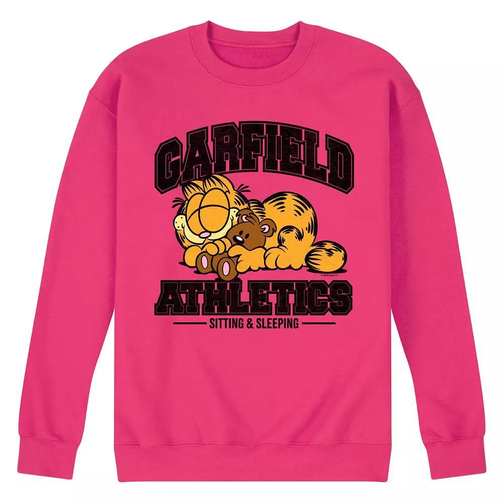 Men's Garfield Sleeping Athletics Fleece Sweatshirt,  Product Image