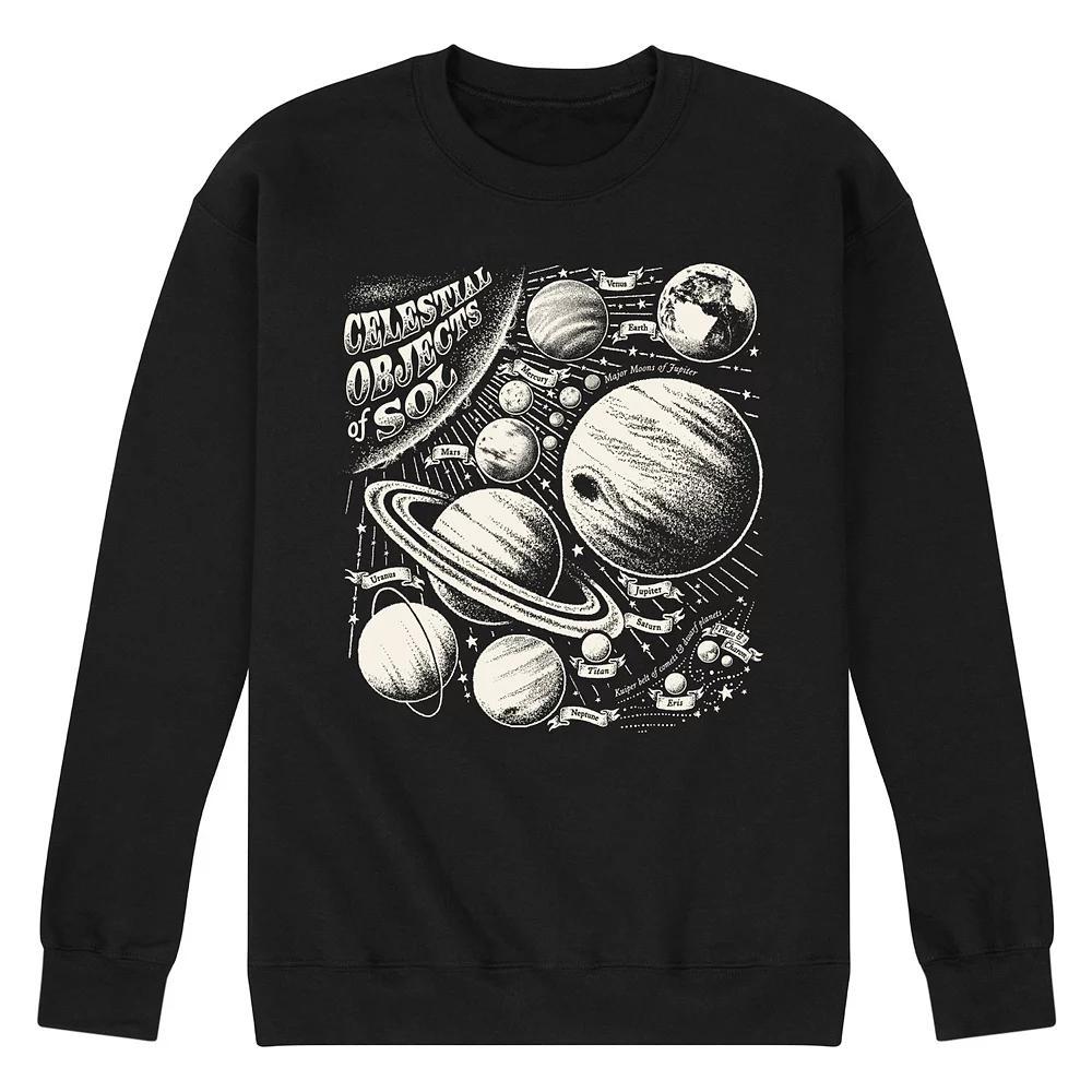 Men's Celestial Objects Fleece Sweatshirt,  Product Image