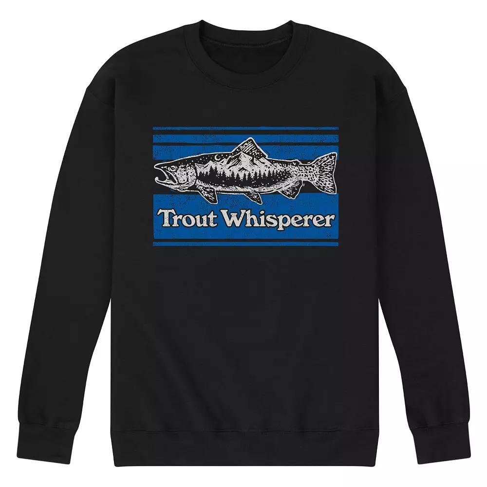 Men's Trout Whisperer Sweatshirt, Size: XL, Black Product Image