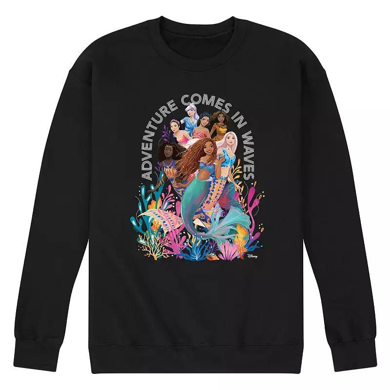 Disney's The Little Mermaid Men's Waves Graphic Tee, Size: XXL, Pink Product Image