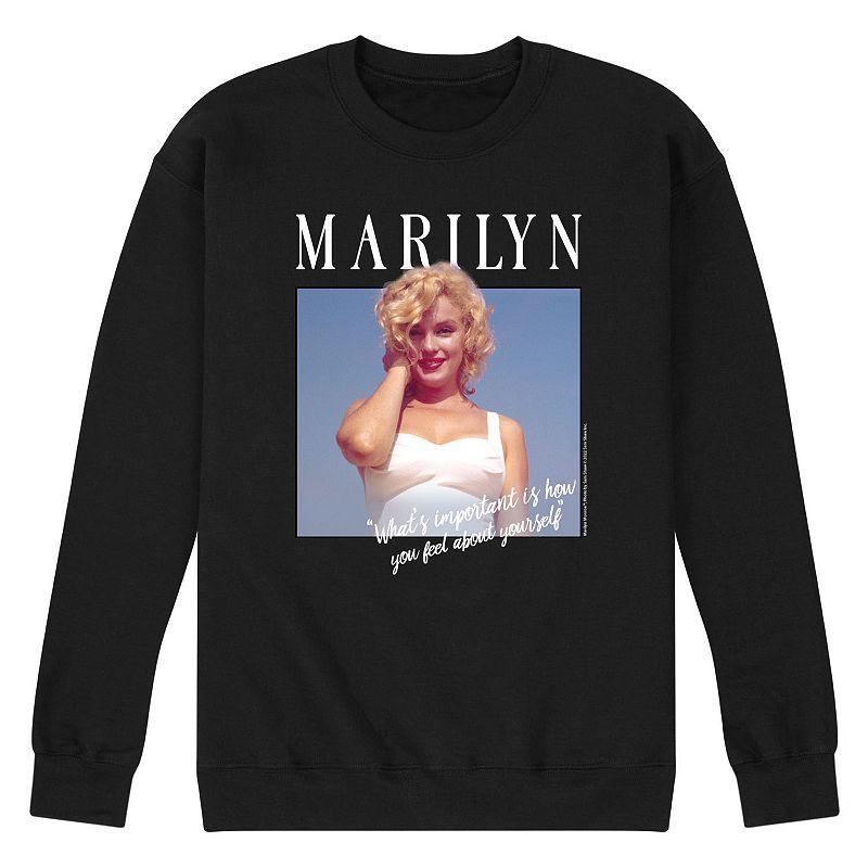 Mens Marilyn Monroe Whats Important Sweatshirt Blue Product Image