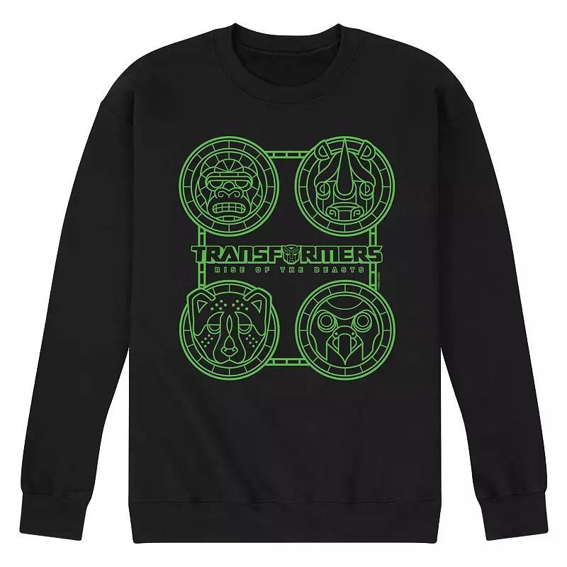 Men's Transformers Maximal Symbols Fleece Sweatshirt,  Product Image