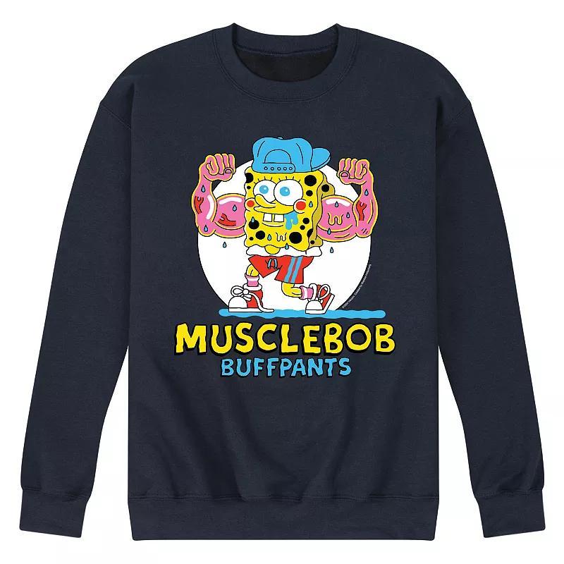 Men's SpongeBob SquarePants Musclebob Fleece Sweatshirt,  Product Image