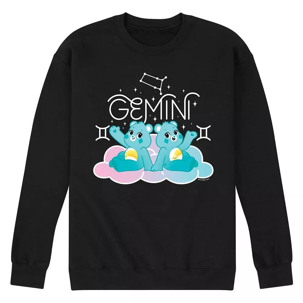 Men's Care Bears Gemini Fleece Sweatshirt, Size: Medium, Black Product Image