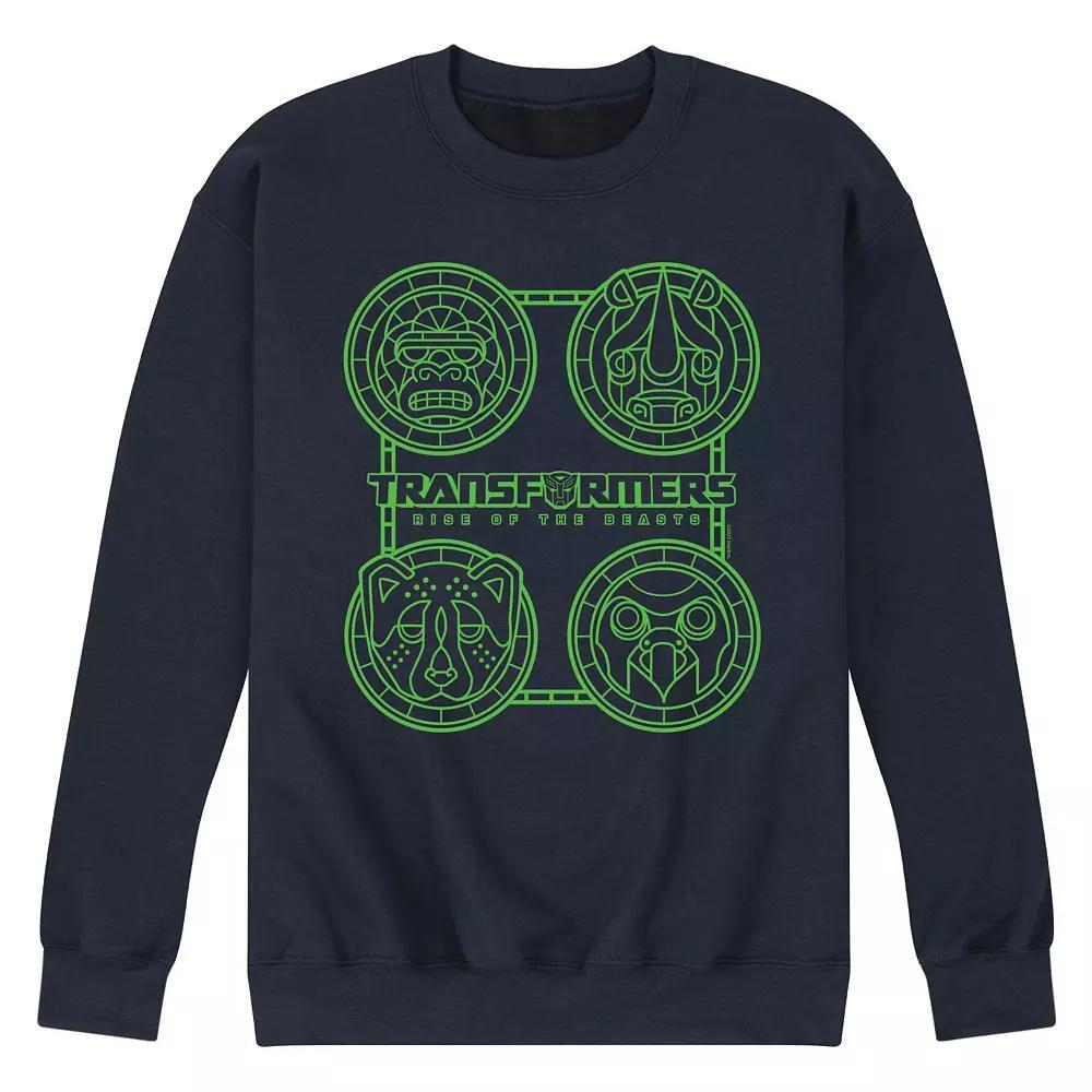 Men's Transformers Maximal Symbols Fleece Sweatshirt,  Product Image