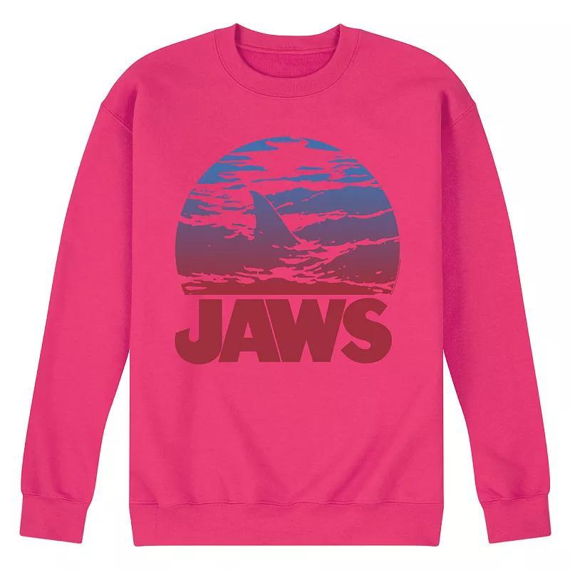 Mens Jaws Ombre Fleece Sweatshirt Grey Gray Product Image