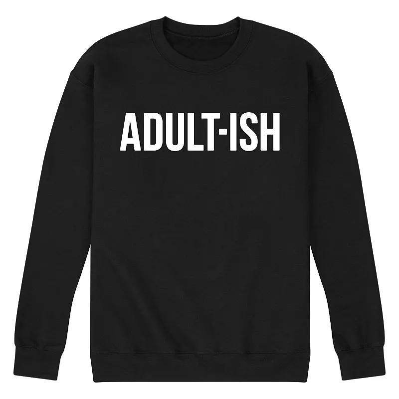 Men's Adultish Sweatshirt, Size: Large, Black Product Image