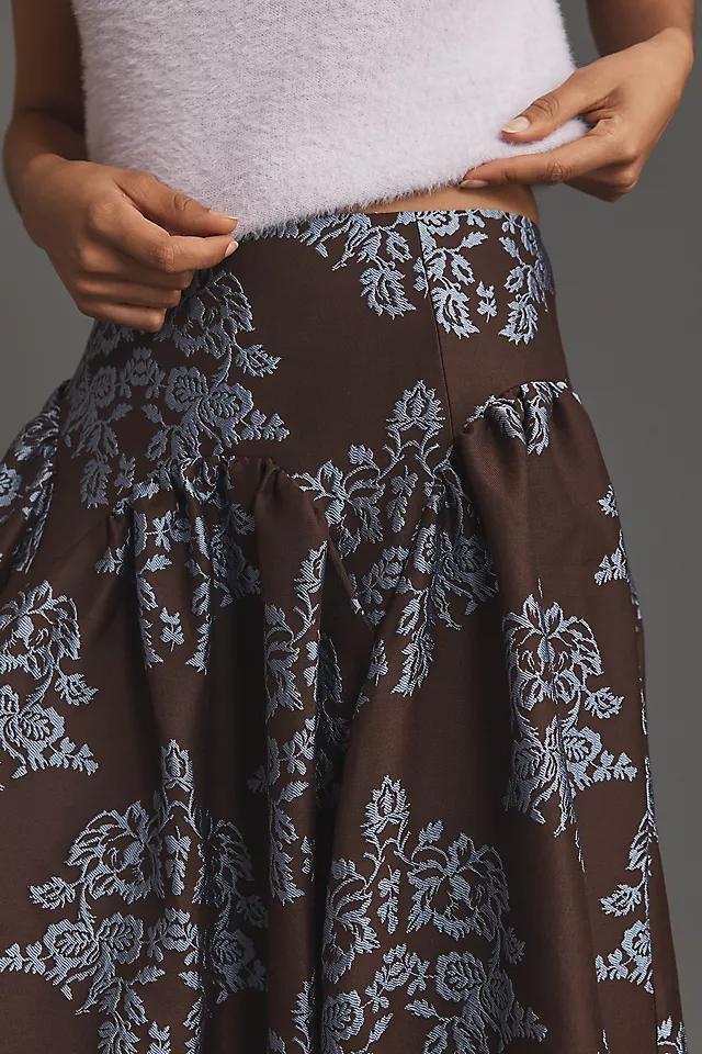 By Anthropologie Brocade Midi Skirt Product Image