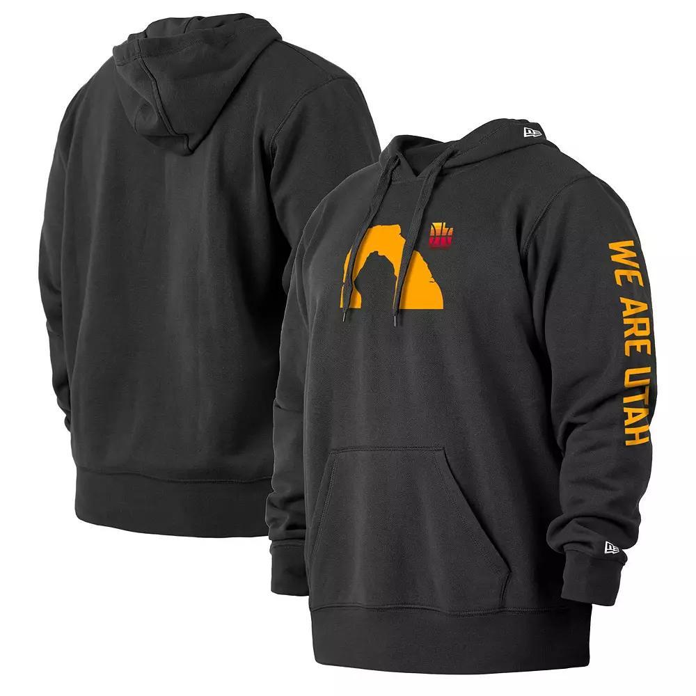 Men's New Era Black Utah Jazz 2021/22 City Edition Big & Tall Pullover Hoodie, Size: 3XB, Jaz Black Product Image