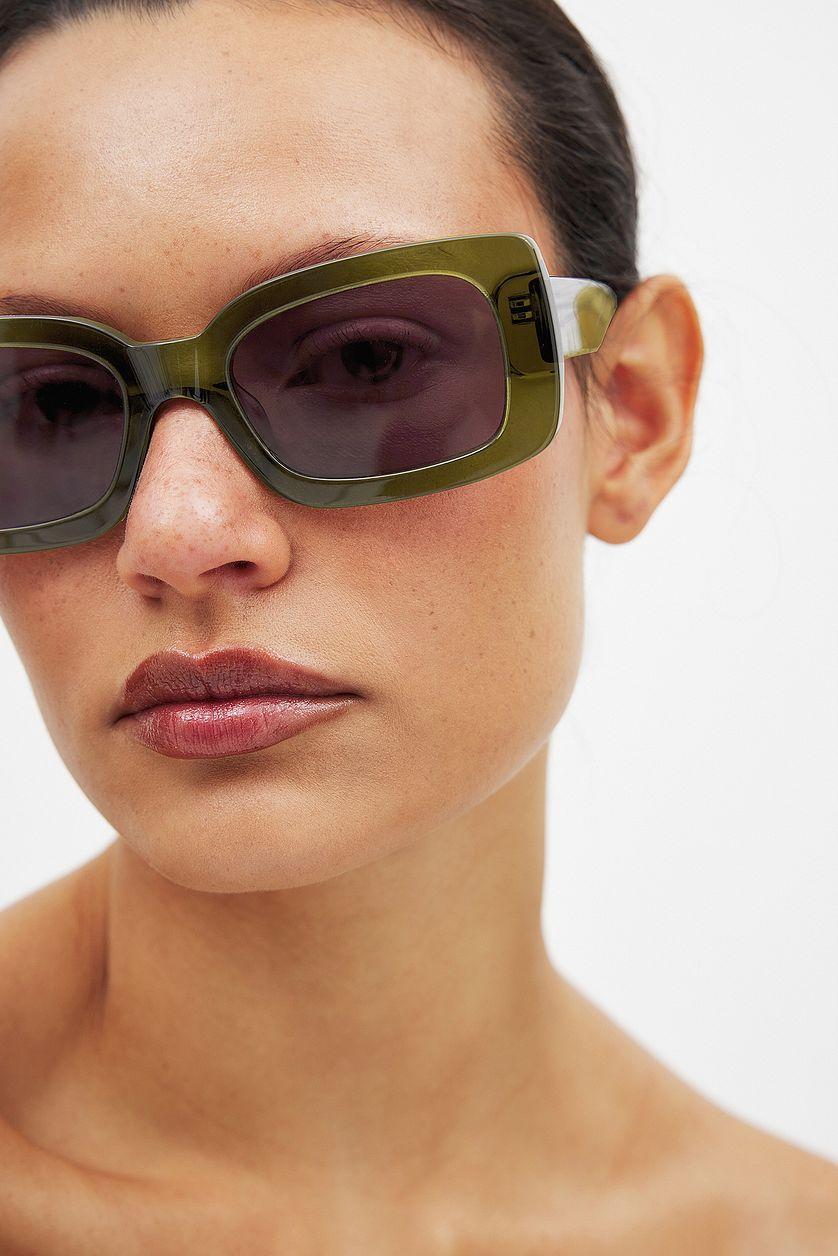 Rectangular Acetate Sunglasses Product Image