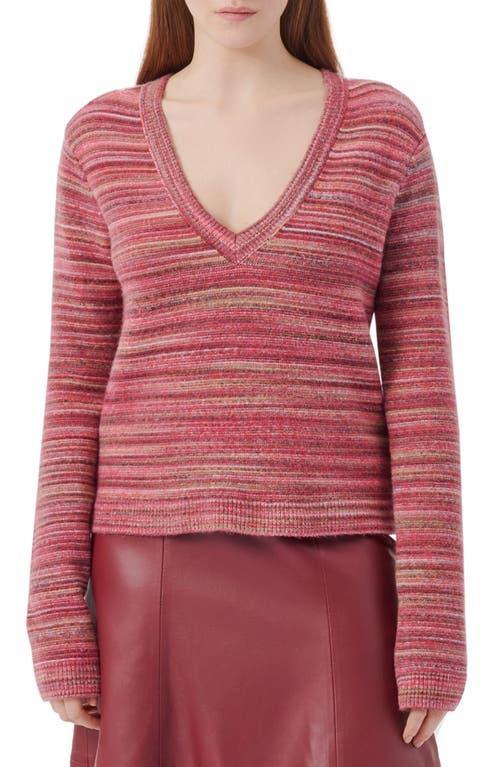 Womens Space-Dyed Cotton-Blend Sweater Product Image