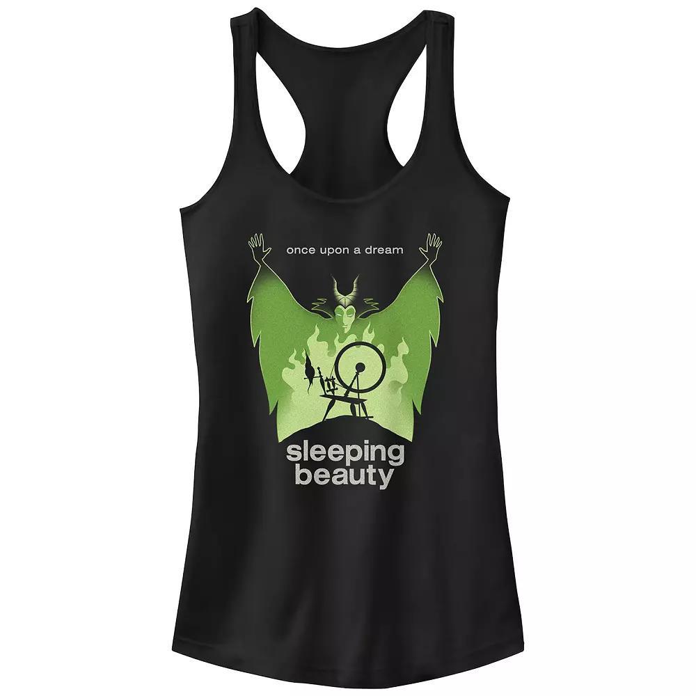 Disney Villains Sleeping Beauty Maleficent Spinning Wheel Juniors' Racerback Tank Top, Girl's,  Product Image