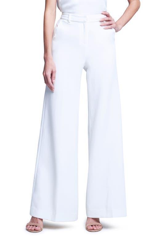 Gavin Wide-Leg Crepe Pants Product Image