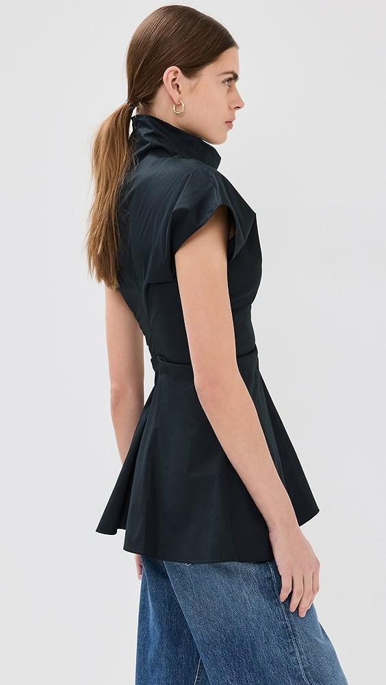 Rosetta Getty Funnel Neck Torqued Top | Shopbop Product Image