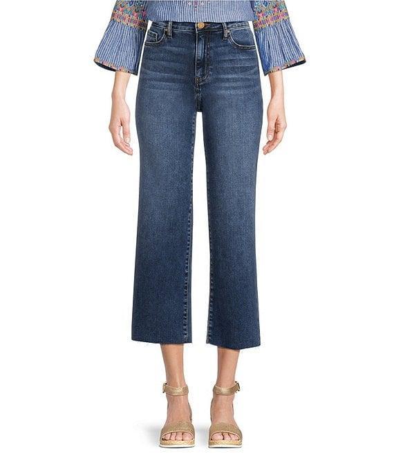 KUT from the Kloth Charlotte High Rise Fab At Fit Technique Culotte Crop Jeans Product Image