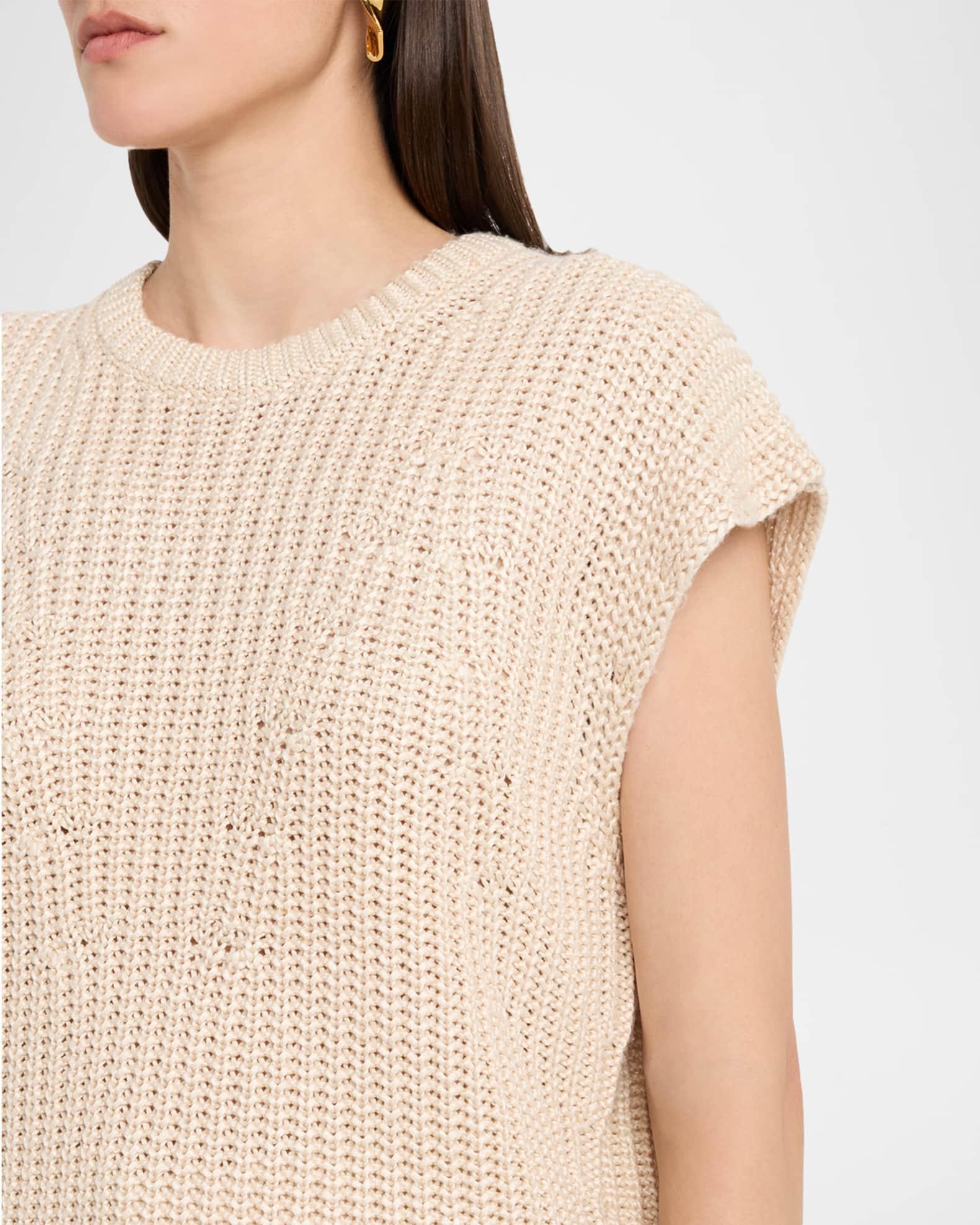 Silk Knit Sleeveless Sweater Product Image