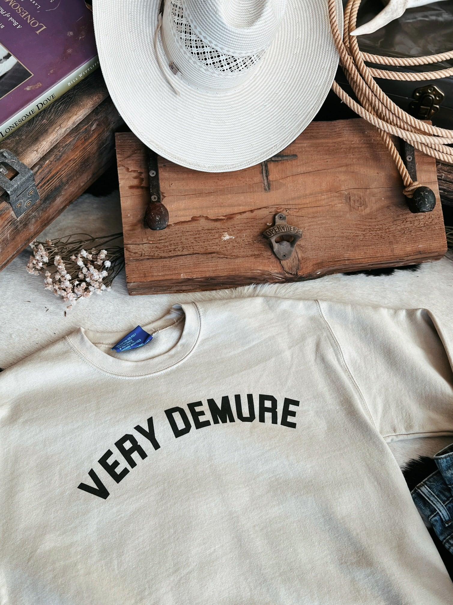 Very Demure Crewneck Sweatshirt Product Image