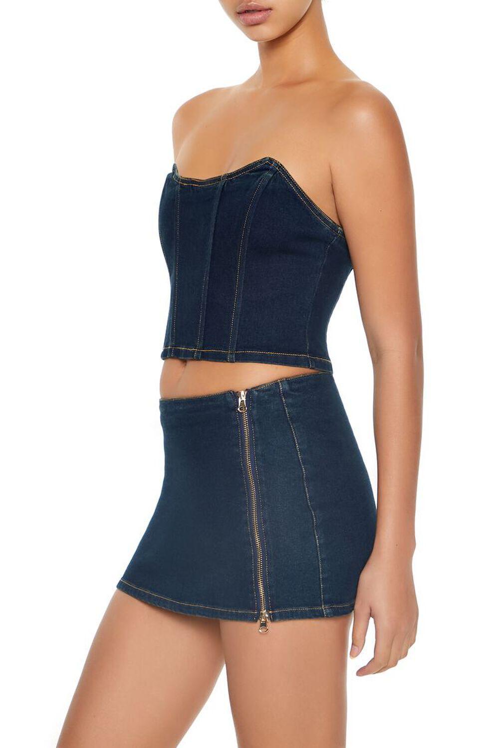 Denim Cropped Tube Top | Forever 21 Product Image